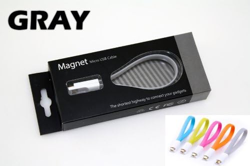 Micro USB Cable for Samsung Galaxy Young S6310 - VojoTech Magnet Micro USB Cable Gray