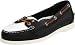 Lauren Ralph Lauren Women's Yolanda Boat Shoe,Black/Ralph Lauren White/Black Nappa,7.5 B US