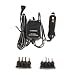 Hibaba 12V (Cigarette Lighter) Universal Power Adaptor 1.5, 3, 4.5, 6, 7.5, 9 or 12V (with 24V supply): 800mA