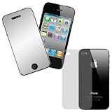 GTMax Mirror (Front/Back) LCD Screen Protector for AT&T Apple iPhone 4S / 4GS / 4G / 4 Generation