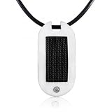 Stainless Steel and Black Mesh Men's DogTag with 1/10ctw Round Brilliant Diamond