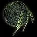 Leopard Lime Punk Rock Laces for Shoes, Boots, or Skates