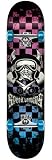 Speed Demons Skull Checkers Fade Mid Complete Skateboard