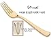 Gold Plastic Forks, PACK of 50 Golden Secrets w/Signature Party Picks