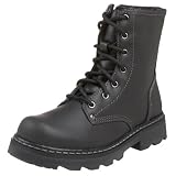 Skechers Women's Parties - Back Beat Boot,Black Oily Leather,8.5 M US