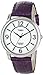 Timex Women's T2N690 Elevated Classics Dress Color Strap Collection Purple Leather Strap Watch