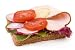 Whole Wheat Roasted Turkey Sandwich W/ Tomatoes and Radishes - 24