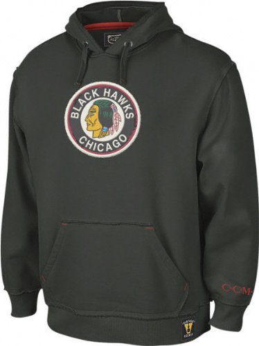 Buy Chicago Blackhawks -Black- Vintage Logo Triumph Hooded Sweatshirt