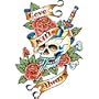 Love Kills Always Tattoo Adult T-Shirt