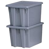 UPC 086876001136 product image for Rubbermaid Commercial FG172100GRAY HDPE Stack and Nest Palletote Lid, 19.5-inch, | upcitemdb.com