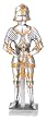 Medieval Knight with Sword - Pewter - 4'' Height