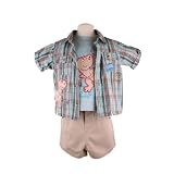 Cradle Togs Baby Boys 3 PC. Dinosaur Blue Tan... by Cradle Togs