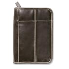 Click here to buy Bible Cover: Distressed Leather-Look Brown with Stitching Accent Med by  Zondervan.