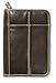 Bible Cover: Distressed Leather-Look Brown with Stitching Accent Med