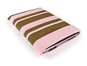 Tuff-Sock Cotton Knit Netbook sleeve cover case for 8.9" - 10.2" screens (Pink/Brown)
