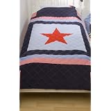 Snuggle Sac Navy Star Twin Bedspread