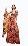 Tony Bowls Halter Print Evening Gown