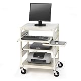 Bretford Basics Computer Workstation EC4X-P4 - System Mobile Stand - Putty Beige (180950) Category: Mobile Workstations