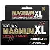 Trojan Magnum XL Extra Large Condoms lubricated - 12 pack