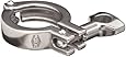 Dixon 13MHHM Series Stainless Steel 304 Single Pin Heavy Duty Clamp with Cross Hole Wing Nut