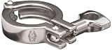 Dixon Valve 13MHHM100-150 Stainless Steel 304 Single Pin Heavy Duty Clamp with Cross Hole Wing Nut, 1