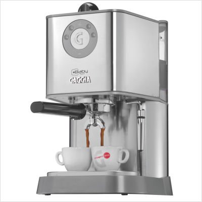 Gaggia 12500 Baby Twin Espresso Machine with Dual Heating System, Stainless Steel