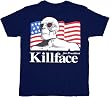 Frisky Dingo Killface for President Navy T-Shirt Tee
