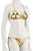Sports : Southpole SP Girlie Swim Triangle Bikini, Cheer, gold