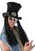 Slash Guitar Superstar Rock Star Costume Top Hat Wig