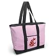 Washington State University Pink Tote Bag WSU Cougars - For Travel or Beach Best Unique Gift Ideas for Her, Women, or Ladies