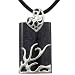 Dragon Midnight Blue Goldstone Leather Necklace with Platinum Overlay CAREFREE Sterling Silver (20")