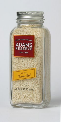 Adams Extracts Sesame Seed, White, 2.43-Ounce Glass Jars (Pack of 5)