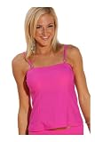 Solid Pink Fushia: Princess Tankini Top: Women's Swimsuit Separate by Blue Sky Swimwear