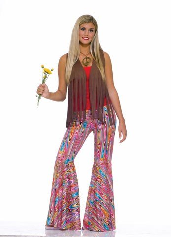60's & 70's Hippy Swirl Bell Bottom Trousers 