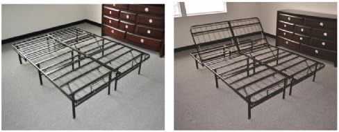 Slumber Saver Easy Change Adjustable Platform Riser Bed Frame Adjustable Base Size=Cal King Add Mattress=Add 6-In Memory Foam Mattress