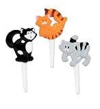 Puffy Kitten Cupcake Picks - 12ct