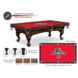 8' Licensed Logo Pool Table Leg Style: Fairfax, Finish: Brandywine, Team: Florida Panthers