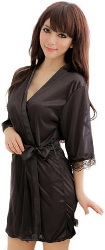 Amour Women's Satin Lingerie Sleepwear Robes Nightwear