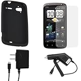 GTMax 4pc Accessory Bundle Kit for T-Mobile HTC Sensation 4G - Combo Set In ....