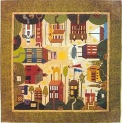 Quakertown All Around the Town House BOM Applique 12 Pattern Set