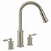MOEN 7592SL Aberdeen Two Handle Kitchen Faucet with Pullout Spout, Stainless