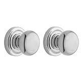 Baldwin 5405.260.PRIV Classic Door Knob Privacy Lock Set Chrome