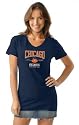 Chicago Bears Women's T-Shirt: Alyssa Milano NFL Legacy Tri Blend V Neck T-Shirt