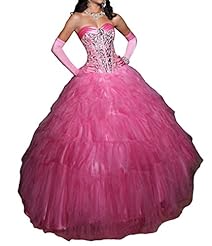 Crystal Lace  Quinceanera Dress  With Ruffles