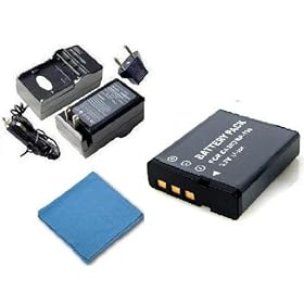 SaveOn Battery and Charger Kit includes High Capacity Replacement Casio NP-130 Battery + Rapid Power Battery Charger + SaveOn Cleaning Cloth for Exilim EX-ZR100, EX-H30