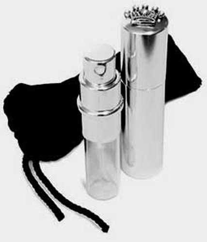 Poo-Pourri Glitzy Spritz Refillable Sprayer with Rhinestone Crown Lid, With Black Velvet Bag