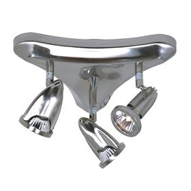 Rocket - 3 Light Track Spot Lighting Fixture - Brushed Nickel - B4572 by Artcraft