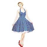 Hell Bunny Robe MERIAM DRESS bleu 4XL