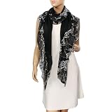 Lace Flower Edge Acrylic Fashion Long Scarf