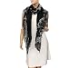 Lace Flower Edge Acrylic Fashion Long Scarf